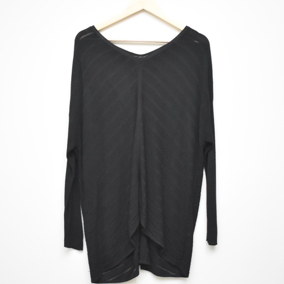 Eileen Fisher Sweaters - EILEEN FISHER Black Knit Long Sleeve Sweater Top L